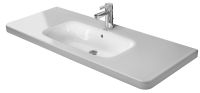 Duravit DuraStyle Waschtisch rechteckig 120x48cm, mit Hahnloch, mit Überlauf, WonderGliss, weiß 23201200001