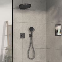 Vorschau: Hansgrohe ShowerSelect Comfort Q Thermostat UP, 2 Verbraucher, Sicherungskombi., brushed bl. chrome