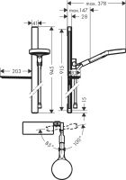 Vorschau: Hansgrohe Rainfinity Brauseset 130 3jet mit Brausestange 90cm, chrom