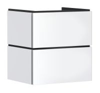 hansgrohe Xilesa E Unterschrank 58x47cm für Waschtisch, 2 Schubkästen mit Push-Open, weiß matt 54293700