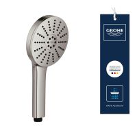 Vorschau: Grohe Vitalio Joy+ 120 Handbrause 6,3 l/min, 3 Strahlarten, supersteel