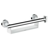 Vorschau: Hansgrohe Unica Haltegriff Comfort mit Ablage und Brausehalter, weiß/chrom 26328400