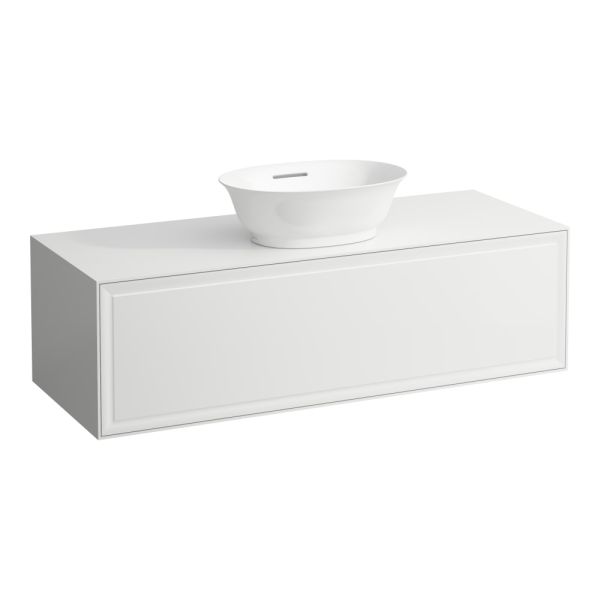 Laufen The New Classic Schubladenelement 118cm, 1 Schublade, Ausschnitt Mitte, zu H81685 2, weiß H4060230851701