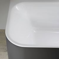 Vorschau: Duravit Happy D.2 Plus Vorwand-Badewanne rechteckig 180x80cm, weiß/graphit