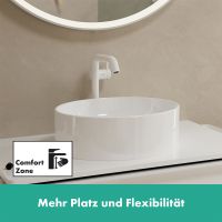 Vorschau: Hansgrohe Tecturis S Waschtischarmatur 240 Fine CoolStart wassersparend+, Push-Open, weiß matt