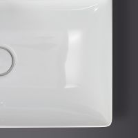 Vorschau: Duravit DuraSquare Waschtisch 80x47cm, ohne Überlauf, mit nicht verschließbarem Ablaufventil, weiß 2349800041