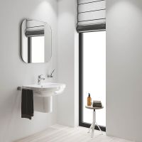 Vorschau: Grohe Eurosmart Einhand-Waschtischbatterie S-Size mit Verbrühschutz und Push-Open, chrom