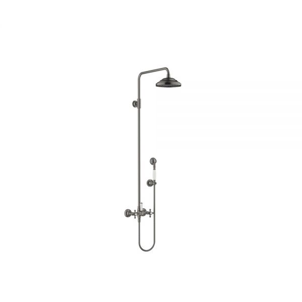 Dornbracht Madison Showerpipe mit Brausebatterie, dark platinum matt 26632360-99