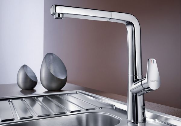 Blanco Avona-S Küchen-Einhebelmischer Metallische Oberfläche, chrom 521277