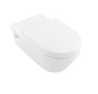 Villeroy&Boch ViCare Tiefspül-Wand-Wc mit DircetFlush, Abgang waagrecht, Combi-Pack, weiß 5649810111