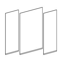 Geberit Set Türen für Option Plus Spiegelschrank 120cm
