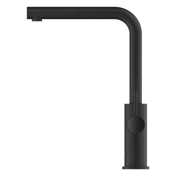 Grohe Blue 2.0 5-in-1-Armatur, L-Auslauf, ausziehbar, phantom black