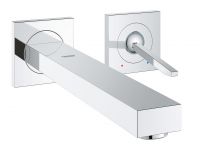 Vorschau: Grohe Eurocube Joy 2-Loch-Waschtischwandbatterie, Wandmontage, Ausladung 230mm, chrom