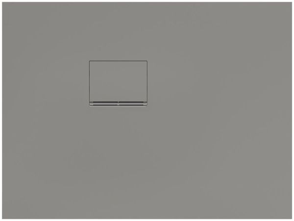 Villeroy&Boch Squaro Infinity Quaryl®-Duschwanne 110x75cm, Eckeinbau links gegen Wand, grey UDQ1075SQI2LV-3S