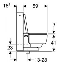 Vorschau: Geberit AquaClean Mera Classic WC-Komplettanlage Stand-WC, weiß