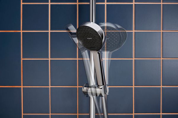 hansgrohe Activera Select S Duschset 95 2jet EcoSmart mit Duschstange Varia 72cm, chrom