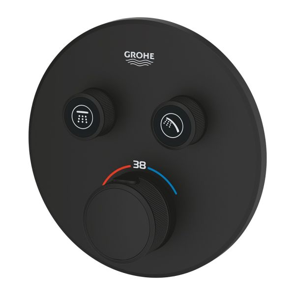 Grohe Grohtherm SmartControl Thermostat mit 2 Absperrventilen, phantom black