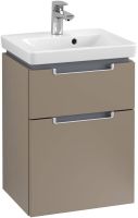 Vorschau: Villeroy&Boch Subway 2.0 Waschtischunterschrank mit 2 Auszügen, 44x59cm truffle grey A90600VG