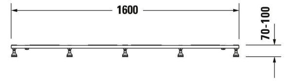Duravit Tempano Fußgestell 160x75cm