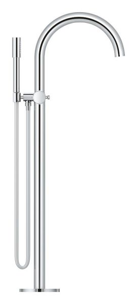 Grohe Atrio 2-Griff-Wannenarmatur freistehend für Bodenmontage, Knopfbetätigung