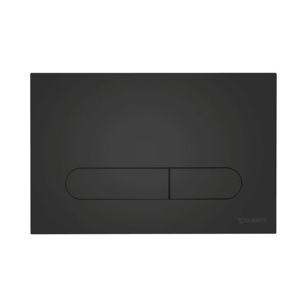 Duravit DuraSystem Betätigungsplatte mechanisch für WC Beta 100, schwarz matt