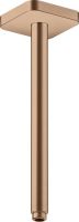 Axor ShowerSolutions Deckenanschluss 30cm softsquare, brushed red gold 26966310