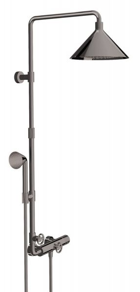 Axor Showers/Front Showerpipe mit Thermostat und Kopfbrause 240 2jet