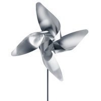 blomus VIENTO Windrad Ø12,5cm mit Erdspieß, edelstahl matt