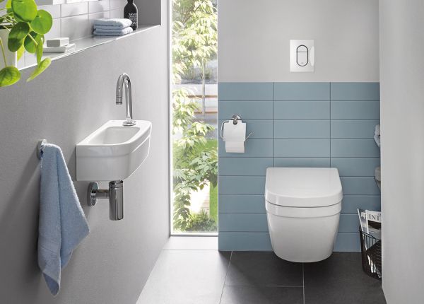Grohe Euro Keramik Wand-Tiefspül-WC compact, spülrandlos, weiß