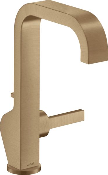 Axor Citterio Einhebel-Waschtischmischer 190, mit hohem Auslauf, mit Ablaufgarnitur brushed bronze