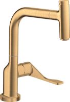 Axor Citterio Küchenarmatur 230 mit Ausziehauslauf Eco, brushed brass 39864950