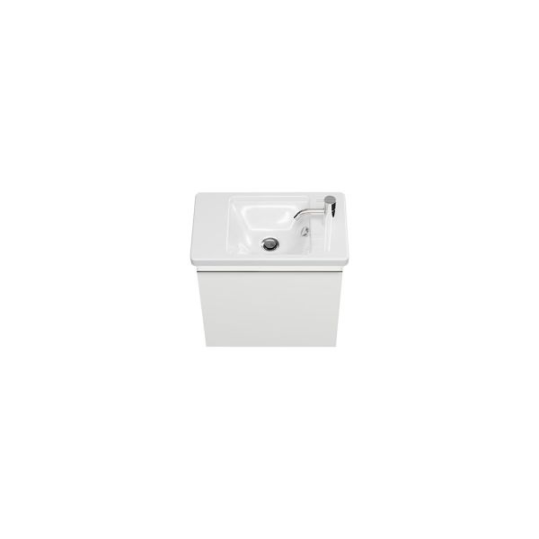 Burgbad Eqio Gästebad Handwaschbecken 53cm mit Unterschrank & LED-Beleuchtung