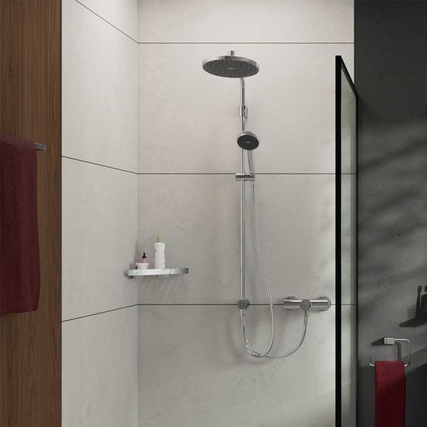 hansgrohe Activera S Duschsystem 240 1jet Reno Varia, EcoSmart, chrom