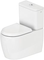 Vorschau: Duravit Qatego Stand-WC Kombination für aufg. Spülkasten, 6 l, Tiefspüler, spülrandlos, HygieneGlaze, weiß 2021092000