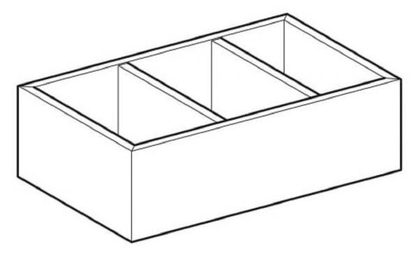 Geberit Smyle Schubladeneinsatz H-Unterteilung, für untere Schublade 32,3cm, lava_2
