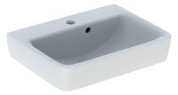 Vorschau: Geberit Renova Plan Aufsatz-Handwaschbecken mit 1 Hahnloch, mit asymmertrischem Überlauf, 50x38cm