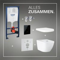 Grohe Solido WC 5-in-1-Set mit Betätigung in schwarz