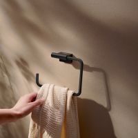 hansgrohe AddStoris S Handtuchring, schwarz matt 41784670