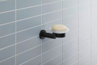 Vorschau: Duravit D-Code Seifenschale wandhängend, rechts, schwarz matt