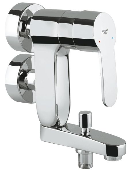 Grohe Eurostyle Cosmopolitan Vertica-Einhand-Wannenbatterie mit S-Anschlüssen, chrom 23301000