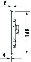 Vorschau: Duravit DuraSystem berührungslose elektronische Betätigungsplatte aus Glas für WC A2