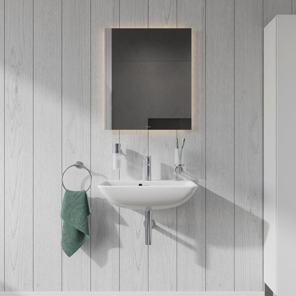 Duravit ME by Starck Waschtisch 60x40cm, mit Überlauf, ohne Wondergliss, Ausführung kurz, weiß 2343600000