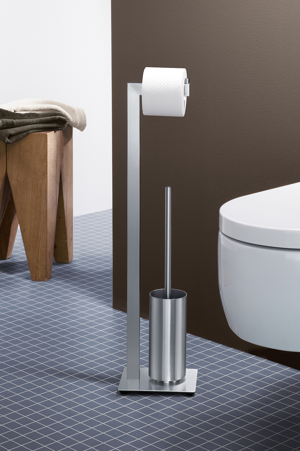 ZACK LINEA Toilettenbutler, edelstahl gebürstet 40382