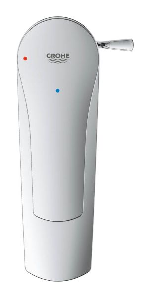 Grohe Eurosmart Waschtischbatterie S-Size, seitliche Zugstangen-Ablaufgarnitur, energiesparend