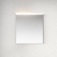 Burgbad Sinea 3.0 Spiegel 75x63cm mit horizontaler LED-Aufsatzleuchte, alu-optik links SHFE075 L