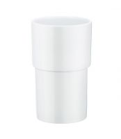 Smedbo Xtra Ersatzbehälter für WC-Bürste, Porzellan weiß
