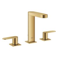 Grohe Plus 3-Loch-Waschtischarmatur mit Ablaufgarnitur, cool sunrise gebürstet 20301GN4