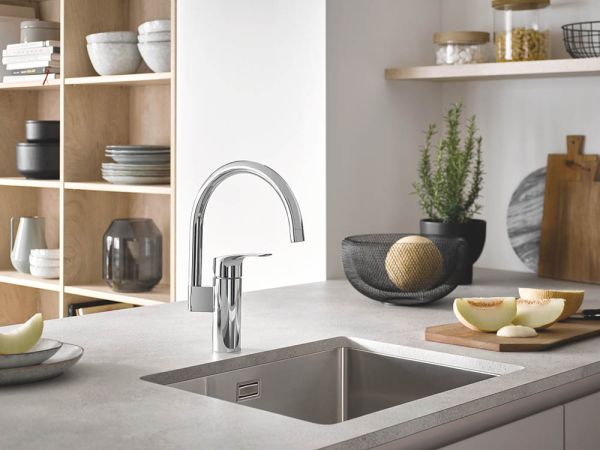 Grohe Eurosmart Spültischbatterie, schwenkbar, chrom