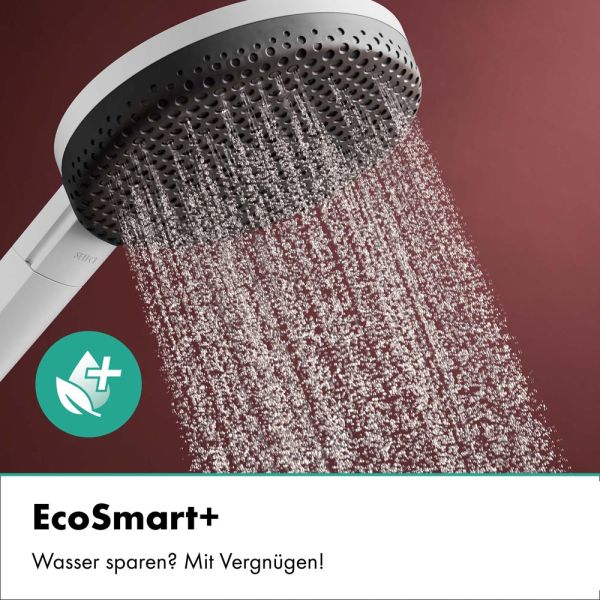 hansgrohe Raindance Alive Select S Duschkopf 125 3 Strahlarten 5,9 l/min, weiß matt