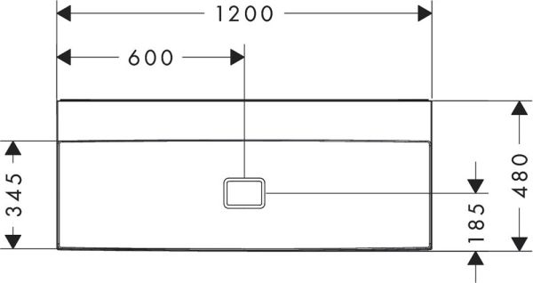 hansgrohe Xevolos E Aufsatzwaschtisch geschliffen 120x48cm